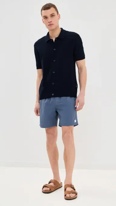 Katin Poolside Volley Swim Trunks 7 Washed Blue | Thumbnail 5
