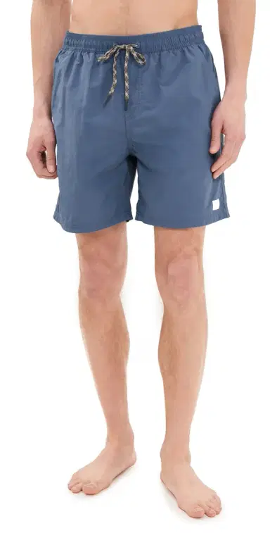 Katin Poolside Volley Swim Trunks 7 Washed Blue | Thumbnail 1