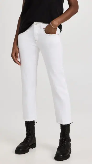 R13 Boy Straight Jeans Bale White 26 | Thumbnail 2 R13 Boy Straight Jeans Bale White 26 | Thumbnail 2