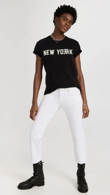 R13 Boy Straight Jeans Bale White 26 | Thumbnail 5 R13 Boy Straight Jeans Bale White 26 | Thumbnail 5