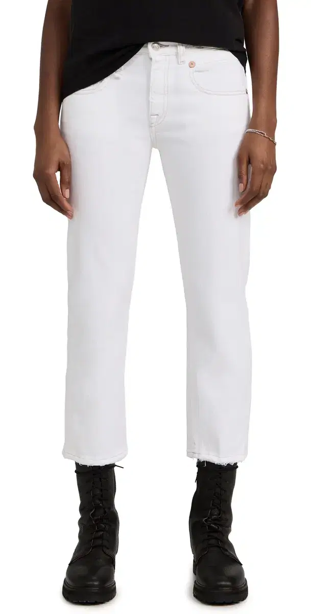 Boy Straight Jeans Bale White