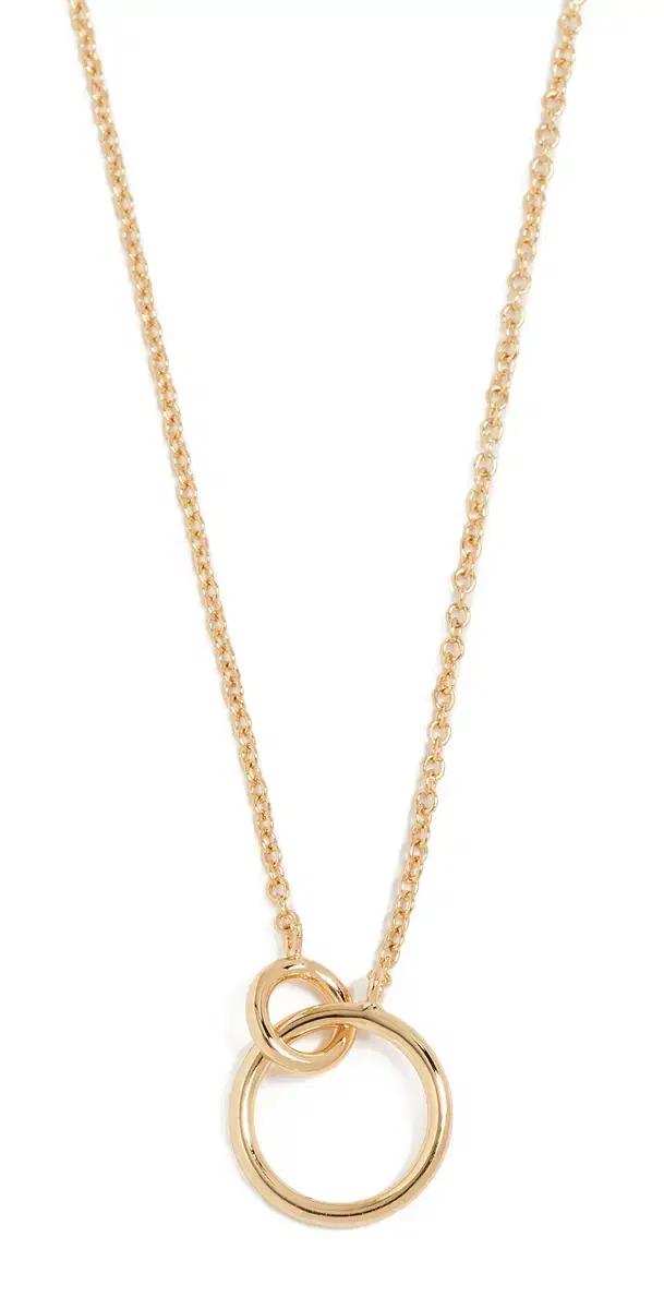 Gorjana Wilshire Charm Necklace Yellow Gold One Size