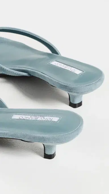 Tony Bianco Annie Heeled Sandals Denim Suede 9 | Thumbnail 4