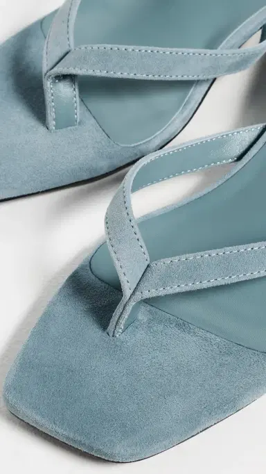 Tony Bianco Annie Heeled Sandals Denim Suede 9 | Thumbnail 6