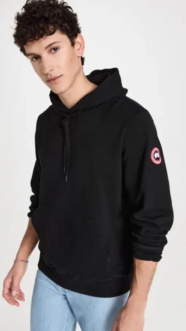 Canada Goose Huron Mens Hoodie Black | Thumbnail 2 Canada Goose Huron Mens Hoodie Black | Thumbnail 2