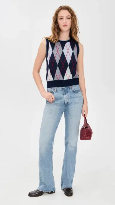 LE BOP Argyle Sweater Vest Heather ulti | Thumbnail 5