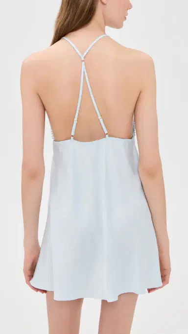 Flora Nikrooz Kylie Chemise with Lace Ice Blue | Thumbnail 3