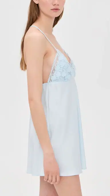 Flora Nikrooz Kylie Chemise with Lace Ice Blue | Thumbnail 4