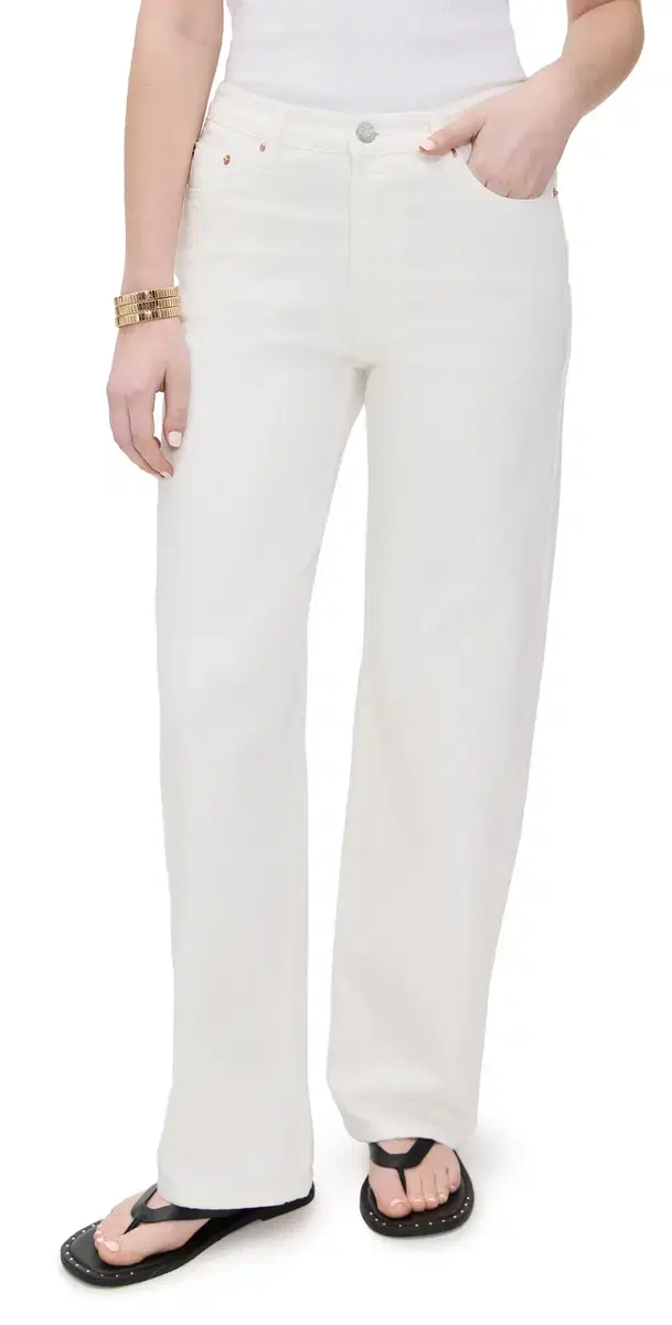 PARKE Classic Straight Jeans White