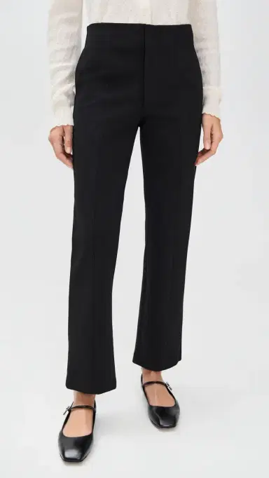 Frame Le Sleek Straight Trousers Black 8 | Thumbnail 2