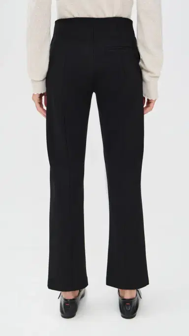 Frame Le Sleek Straight Trousers Black 8 | Thumbnail 3