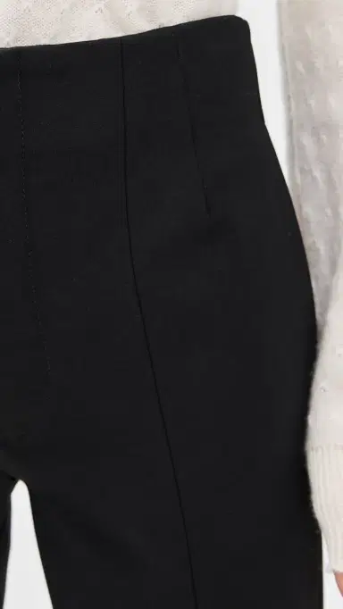 Frame Le Sleek Straight Trousers Black 8 | Thumbnail 6