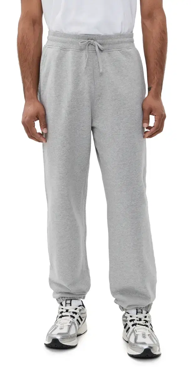 id-Weight Terry Cuffed Relaxed Sweatpants Hgrey