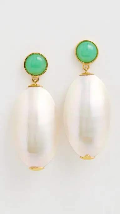 Lizzie Fortunato Campana Earrings White One Size | Thumbnail 2