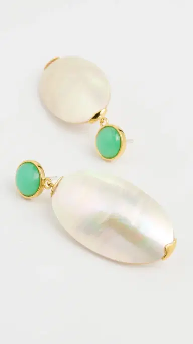 Lizzie Fortunato Campana Earrings White One Size | Thumbnail 4