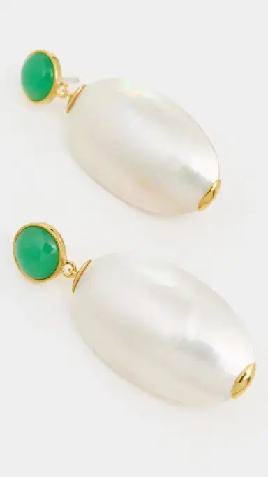 Lizzie Fortunato Campana Earrings White One Size | Thumbnail 5