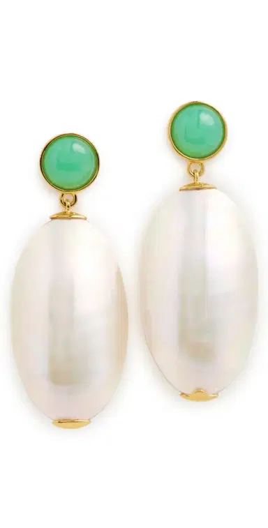 Lizzie Fortunato Campana Earrings White One Size | Thumbnail 1