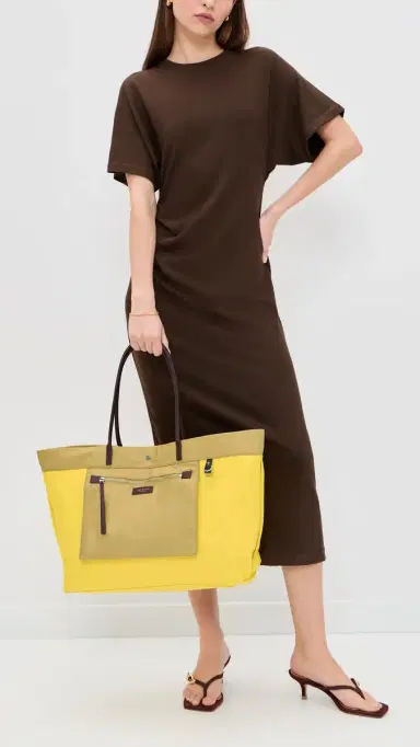 Tory Burch Ella Twist Reversible Tote Wheat One Size | Thumbnail 4