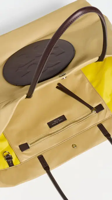 Tory Burch Ella Twist Reversible Tote Wheat One Size | Thumbnail 6