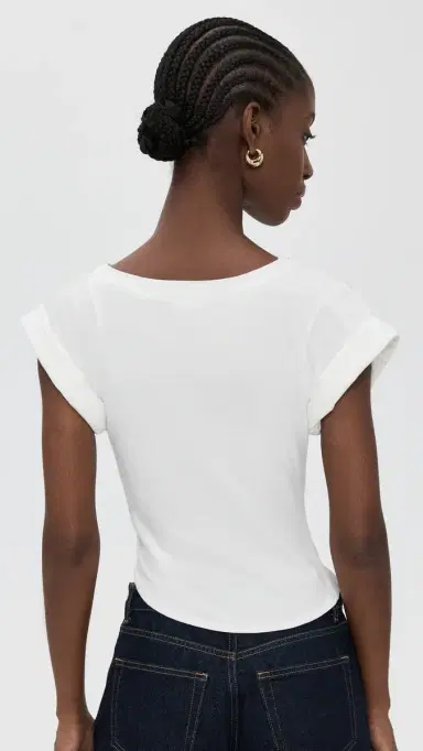 THE LINE BY K Francine T-Shirt White | Thumbnail 3 THE LINE BY K Francine T-Shirt White | Thumbnail 3