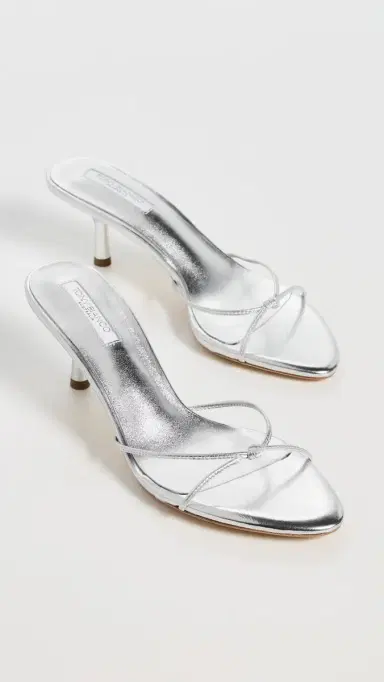 Tony Bianco Dana Heeled Mules Silver Nappa Metallic 9 | Thumbnail 5