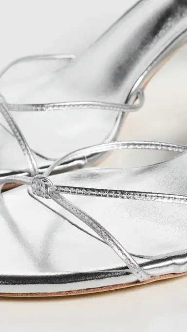 Tony Bianco Dana Heeled Mules Silver Nappa Metallic 9 | Thumbnail 6