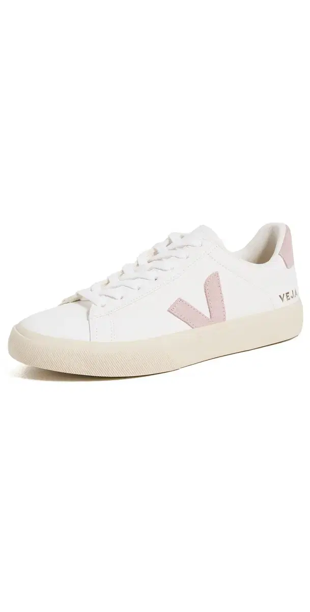 Veja Campo Chromefree Leather Sneakers Extra-White/Babe