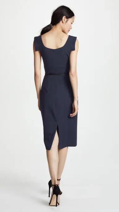 BLACK HALO Jackie O Belted Dress Eclipse 8 | Thumbnail 3