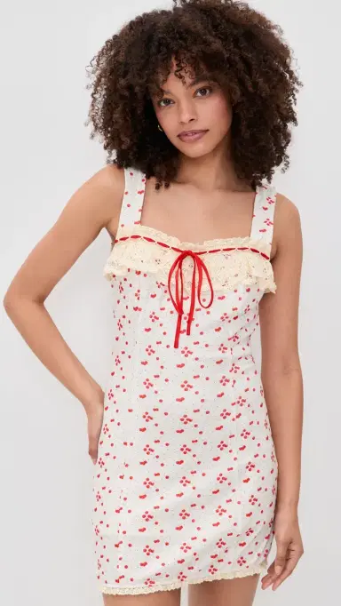 Bailey Rose Floral Mini Dress Cream | Thumbnail 2 Bailey Rose Floral Mini Dress Cream | Thumbnail 2
