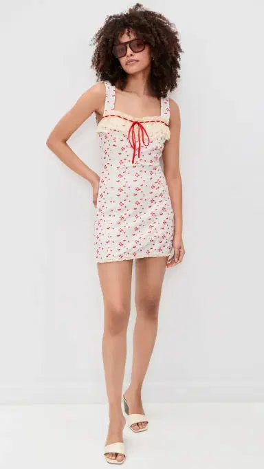 Bailey Rose Floral Mini Dress Cream | Thumbnail 5 Bailey Rose Floral Mini Dress Cream | Thumbnail 5