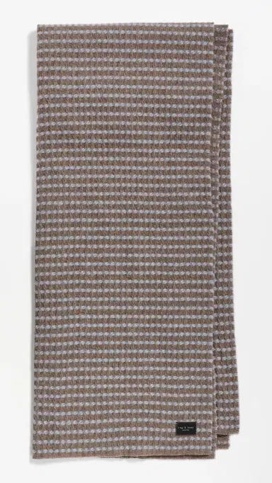 rag & bone Joni Waffle Scarf Blbrn One Size | Thumbnail 2