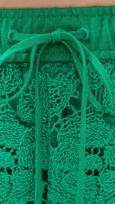 Simkhai Holly Lace Shorts Kelly Green | Thumbnail 6 Simkhai Holly Lace Shorts Kelly Green | Thumbnail 6