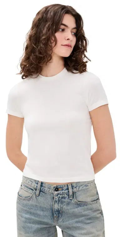 SLVRLAKE Fitted Tee Natural White | Thumbnail 1