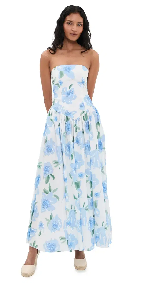 De Loreta Golondrina Dress Peonia Blue