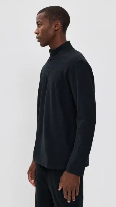 Beyond Yoga Spacedye Terrain Mens Quarter Zip Pullover Darkest Night | Thumbnail 4 Beyond Yoga Spacedye Terrain Mens Quarter Zip Pullover Darkest Night | Thumbnail 4