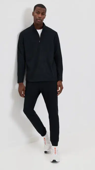 Beyond Yoga Spacedye Terrain Mens Quarter Zip Pullover Darkest Night | Thumbnail 5 Beyond Yoga Spacedye Terrain Mens Quarter Zip Pullover Darkest Night | Thumbnail 5