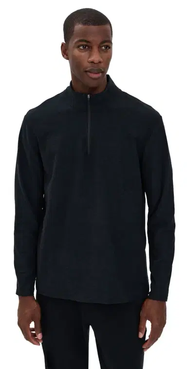 Beyond Yoga Spacedye Terrain Mens Quarter Zip Pullover Darkest Night | Thumbnail 1 Beyond Yoga Spacedye Terrain Mens Quarter Zip Pullover Darkest Night | Thumbnail 1