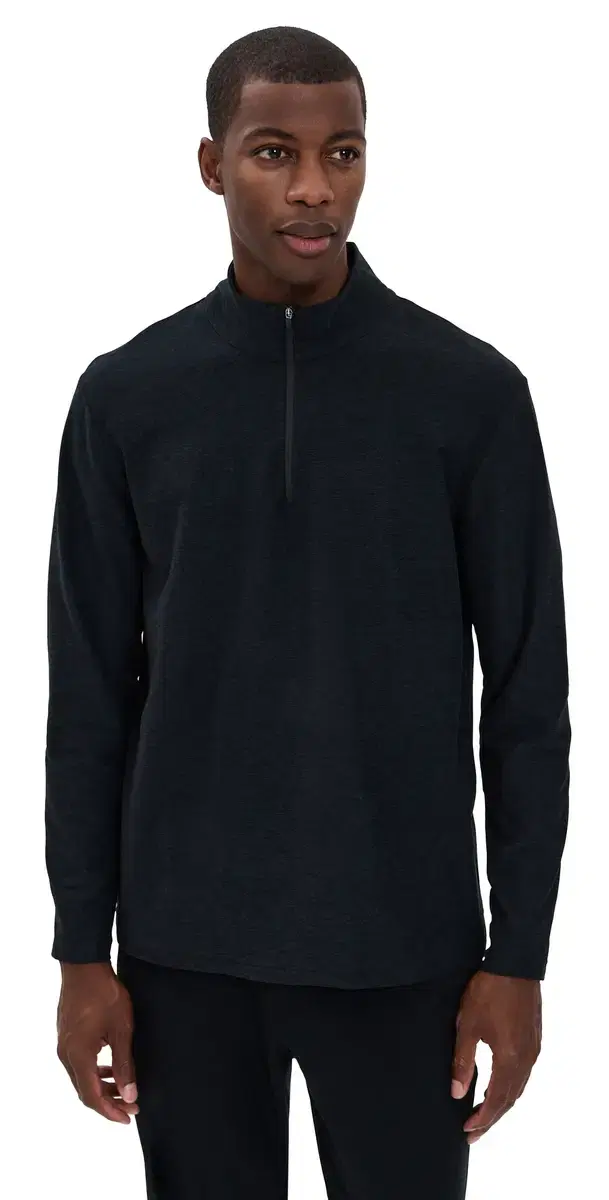 Beyond Yoga pacedye Terrain Mens Quarter Zip Pullover Darkest Night