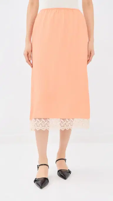 Simone Rocha Lace Trim Negligee Skirt Clementine | Thumbnail 2 Simone Rocha Lace Trim Negligee Skirt Clementine | Thumbnail 2