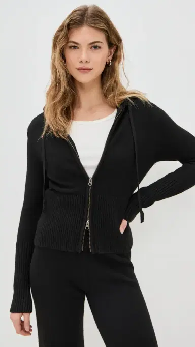 HONEYDEW Spice It Up Knit Hoodie Black | Thumbnail 2