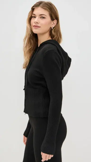 HONEYDEW Spice It Up Knit Hoodie Black | Thumbnail 4