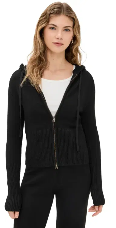 HONEYDEW Spice It Up Knit Hoodie Black | Thumbnail 1