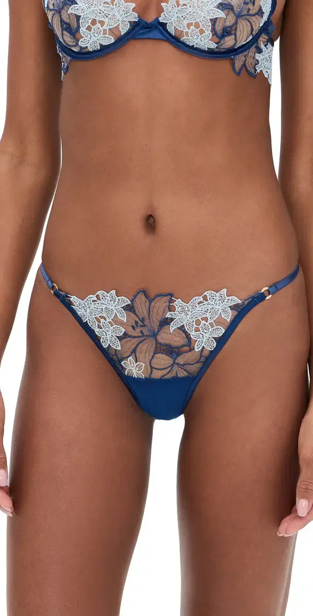 Calantha heer Brief Navy Peony/Ice Water Blue