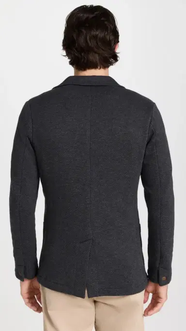 Faherty Inlet Knit Blazer Black Sky elange | Thumbnail 3 Faherty Inlet Knit Blazer Black Sky elange | Thumbnail 3