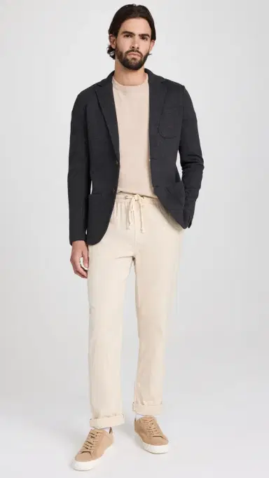 Faherty Inlet Knit Blazer Black Sky elange | Thumbnail 5 Faherty Inlet Knit Blazer Black Sky elange | Thumbnail 5