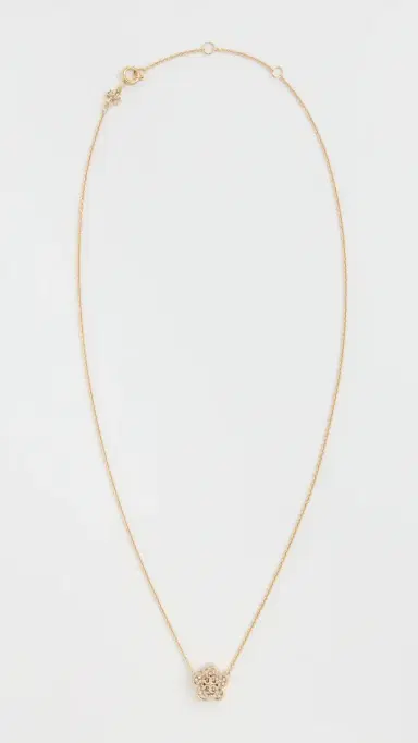 Tory Burch Forget Me Not Pavé Pendant Necklace | Thumbnail 4 Tory Burch Forget Me Not Pavé Pendant Necklace | Thumbnail 4