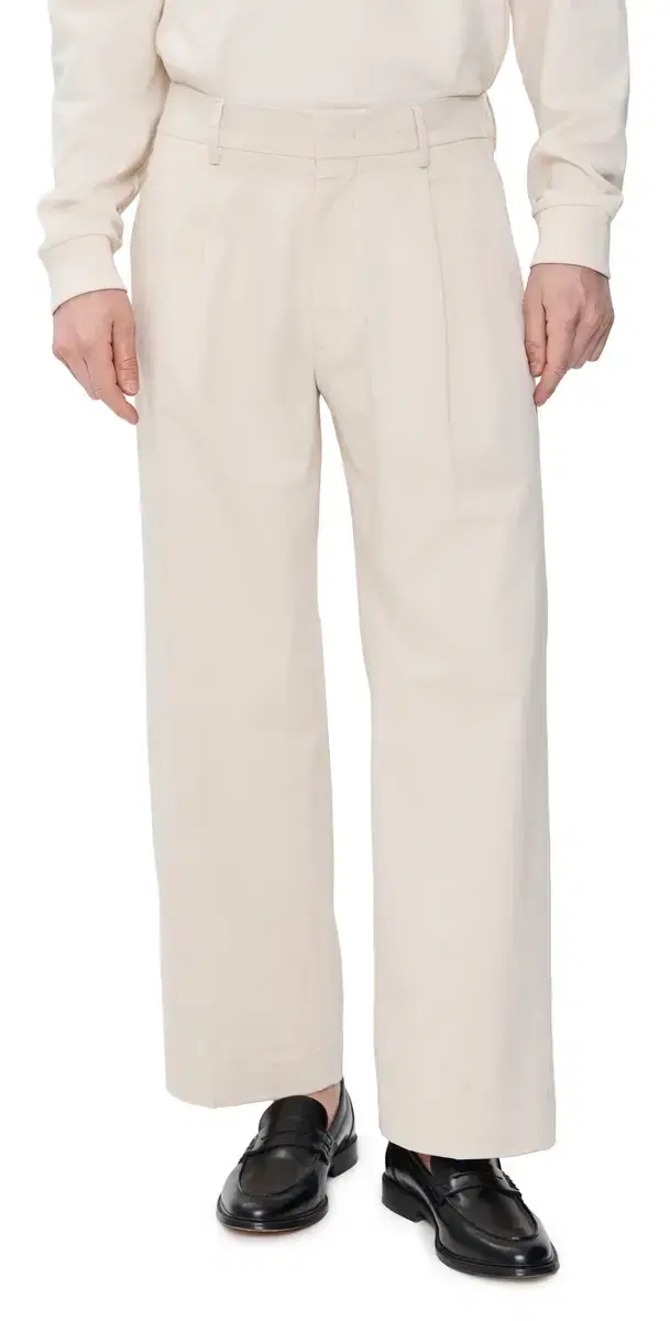Kaye Cotton Relaxed Pleated Trousers