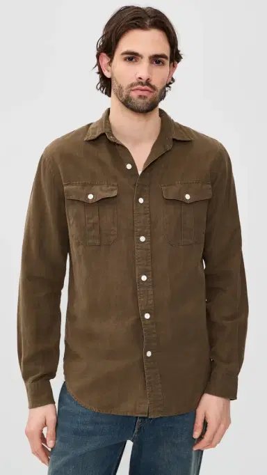 Polo Ralph Lauren Original abel Silk Canvas Ranger Shirt Chestnut | Thumbnail 2