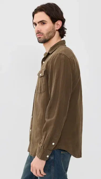 Polo Ralph Lauren Original Label Silk Canvas Ranger Shirt Chestnut | Thumbnail 4 Polo Ralph Lauren Original Label Silk Canvas Ranger Shirt Chestnut | Thumbnail 4