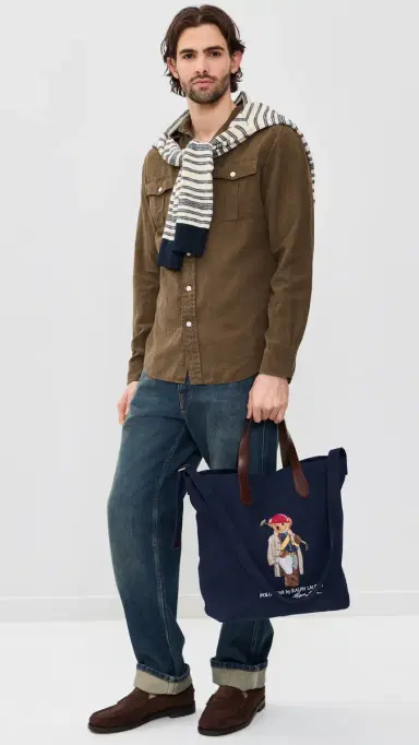 Polo Ralph Lauren Original abel Silk Canvas Ranger Shirt Chestnut | Thumbnail 5